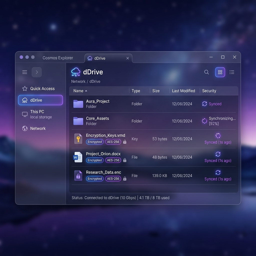dDrive network mount